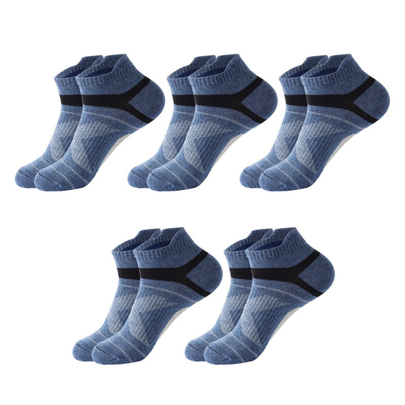 Modische Knöchelkompressionsstrümpfe (10 Paar) - Blau - EU39-45 (US6-11) - image 7