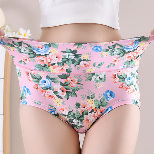 Weiche Höschen mit Blumenmuster in Übergröße (5er-Pack)