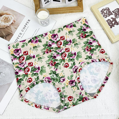 Weiche Slips mit Blumenmuster (5er-Pack) - Aprikose - 6XL - image 6