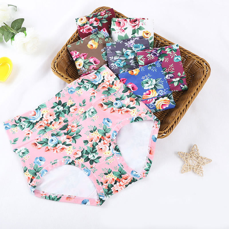 Weiche Höschen mit Blumenmuster in Übergröße (5er-Pack)
