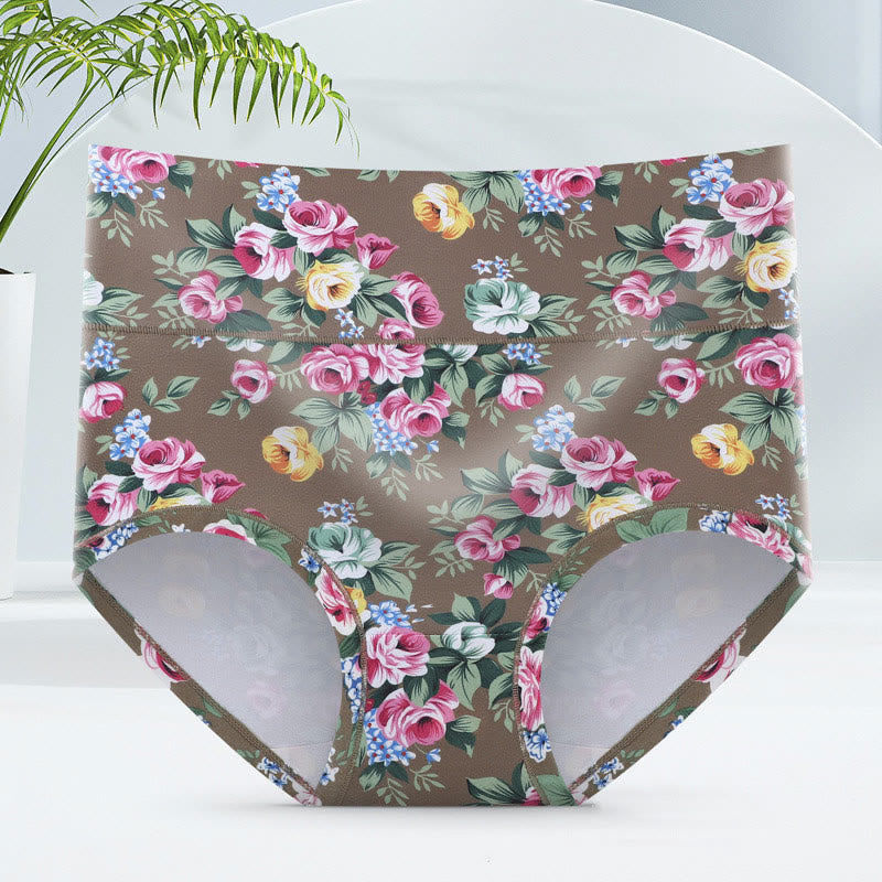 Weiche Slips mit Blumenmuster (5er-Pack) - Khaki - 6XL - image 11