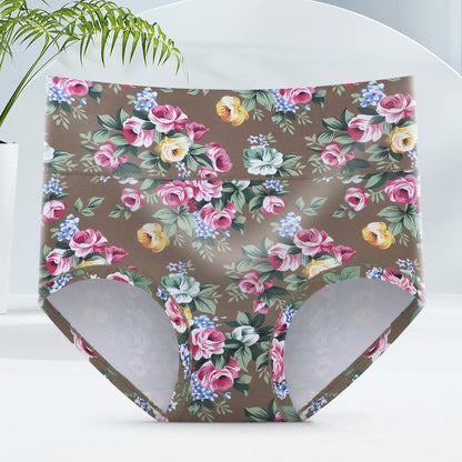 Weiche Slips mit Blumenmuster (5er-Pack) - Khaki - 6XL - image 11