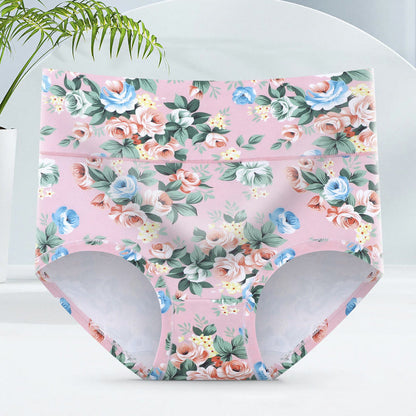 Weiche Slips mit Blumenmuster (5er-Pack) - Rosa - 6XL - image 8