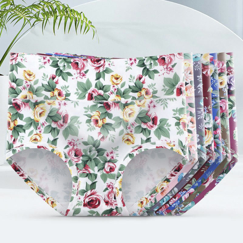 Weiche Slips mit Blumenmuster (5er-Pack) - image 5