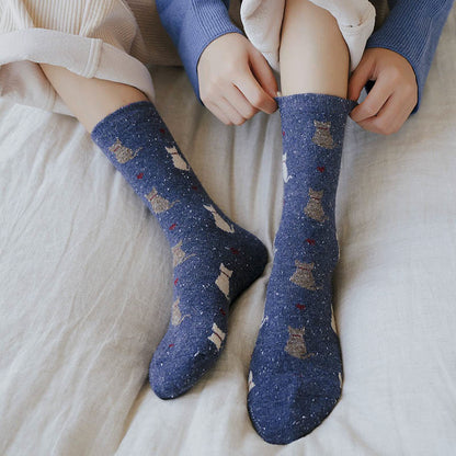 Viertelsocken mit gestreiftem Farbblockdesign (4 Paar) - image 3