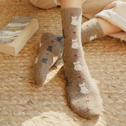 Viertelsocken mit gestreiftem Farbblockdesign (4 Paar) - image 4