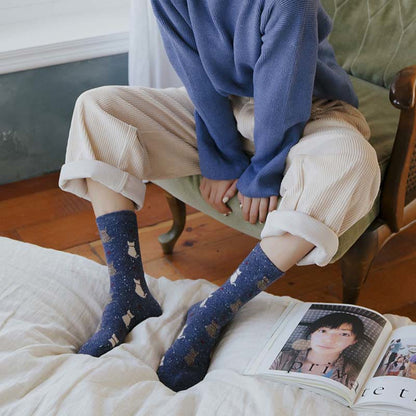 Viertelsocken mit gestreiftem Farbblockdesign (4 Paar) - image 6