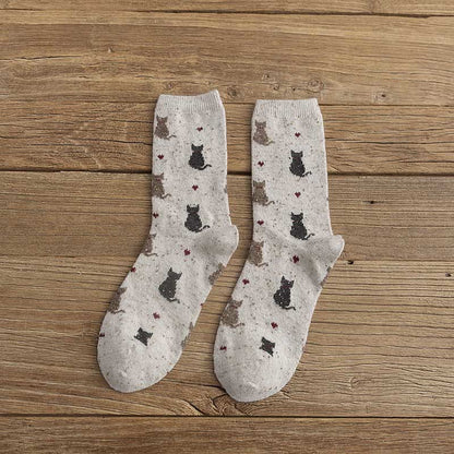 Viertelsocken mit gestreiftem Farbblockdesign (4 Paar) - Beige - EU36-40 (US3-7) - image 11