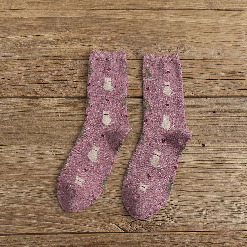Viertelsocken mit gestreiftem Farbblockdesign (4 Paar) - Rose - EU36-40 (US3-7) - image 12
