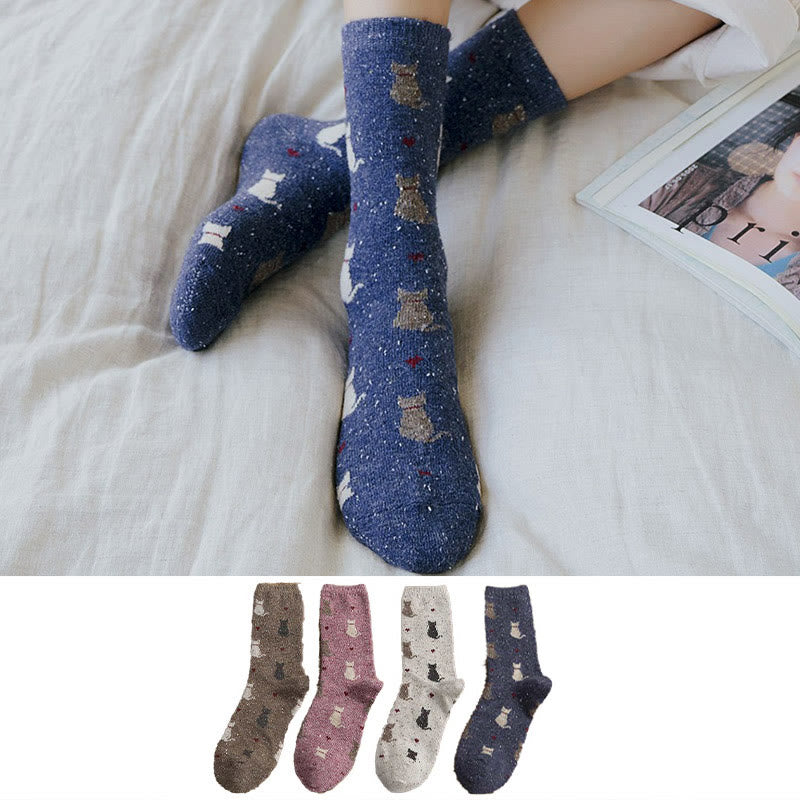 Viertelsocken mit gestreiftem Farbblockdesign (4 Paar) - Mehrfarbig - EU36-40 (US3-7) - image 2