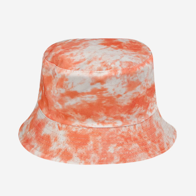 Blau-lilafarbener Fischerhut in Batikoptik in Übergröße - C - Einheitsgröße - image 2