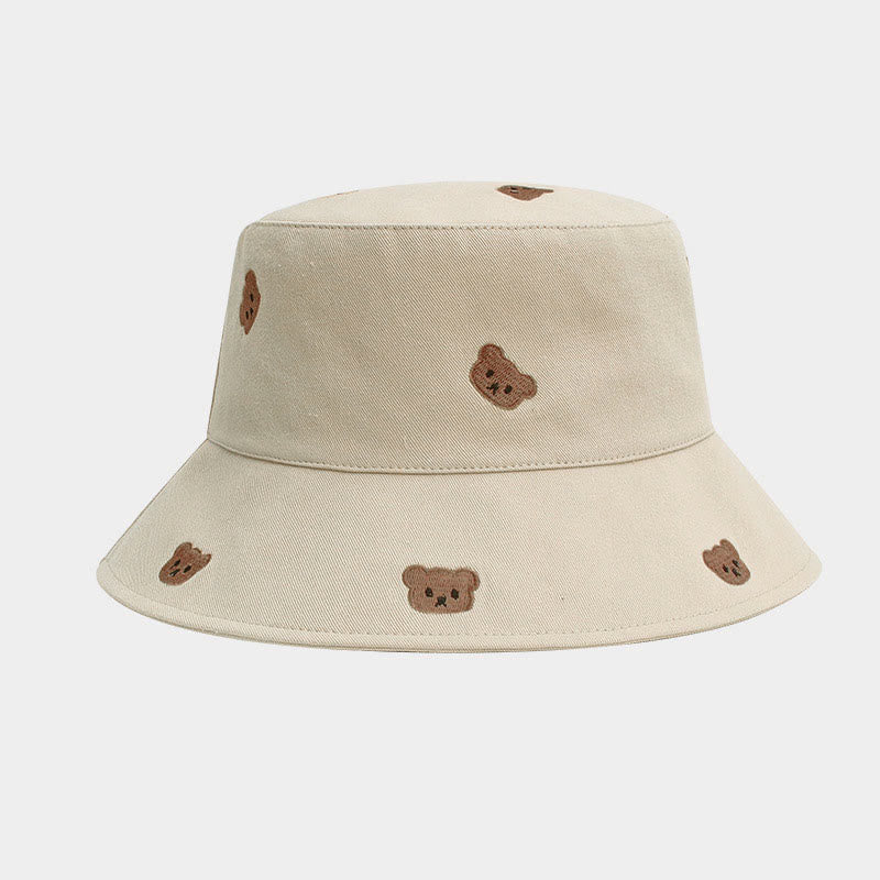 Fischerhut mit Bärenmotiv in Übergröße - Beige - Einheitsgröße - image 3