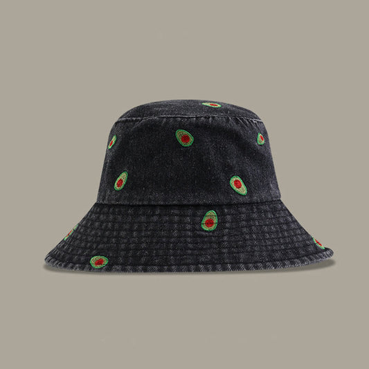 Avocado-Bucket-Hut in Übergröße - Schwarz - Einheitsgröße - image 0