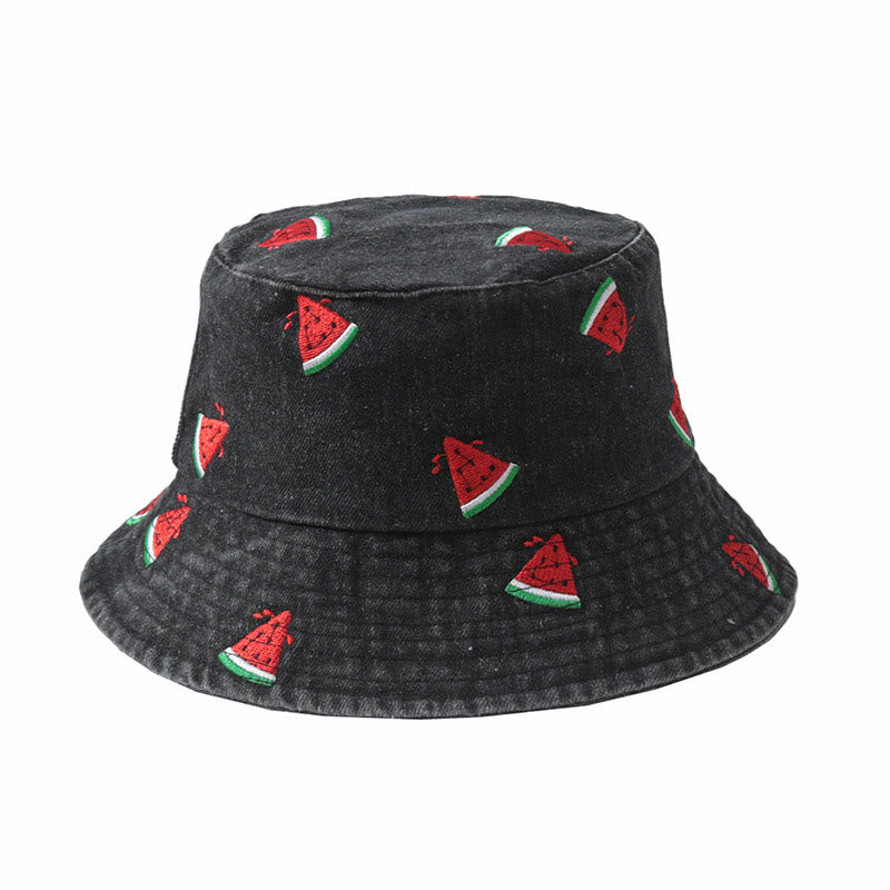 Wassermelonen-Bucket-Hut in Übergröße - Schwarz - Einheitsgröße - image 4