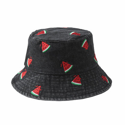 Wassermelonen-Bucket-Hut in Übergröße - Schwarz - Einheitsgröße - image 4