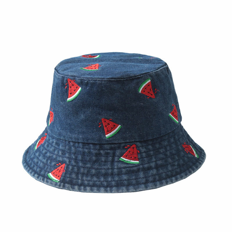 Wassermelonen-Bucket-Hut in Übergröße - Dunkelblau - Einheitsgröße - image 0