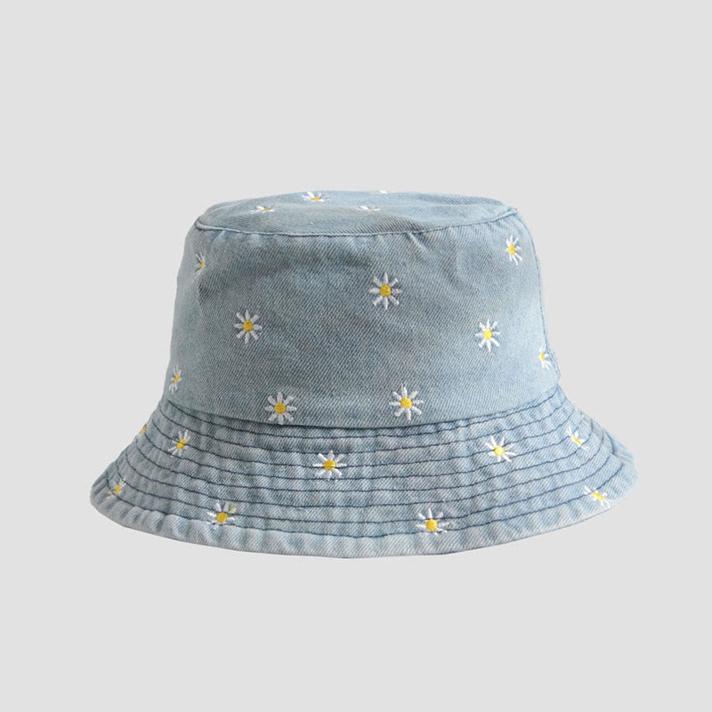 Daisy Bucket Hat in Übergröße - Hellblau - Einheitsgröße - image 3