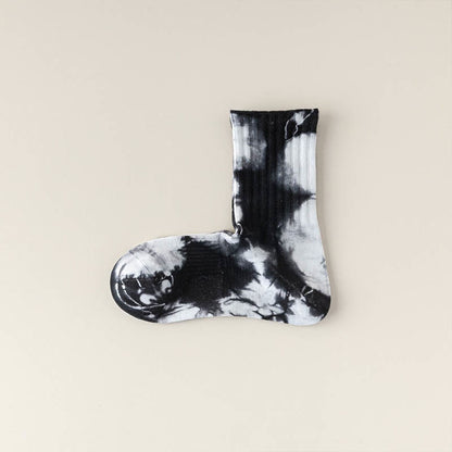 Modische Viertelsocken mit Batikmuster (3 Paar)
