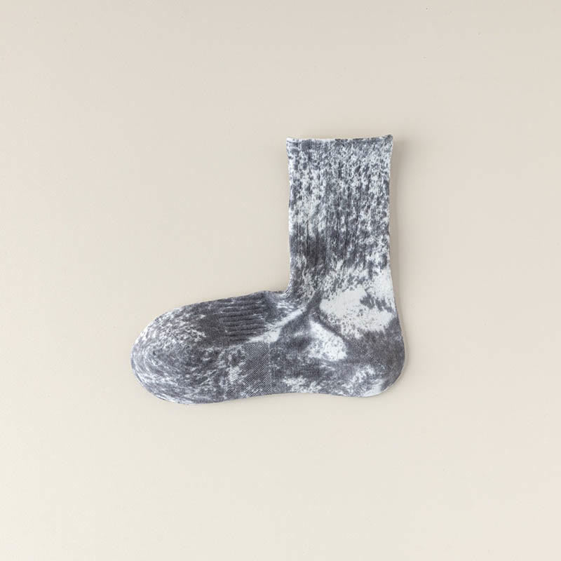 Modische Viertelsocken mit Batikmuster (3 Paar)