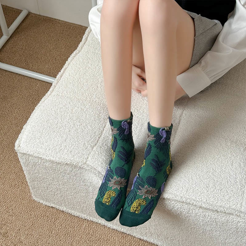Viertelsocken mit niedlichen Drucken (5 Paar) - image 4