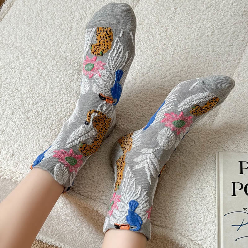 Viertelsocken mit niedlichen Drucken (5 Paar) - image 6