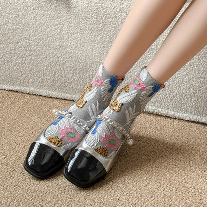 Viertelsocken mit niedlichen Drucken (5 Paar) - image 8