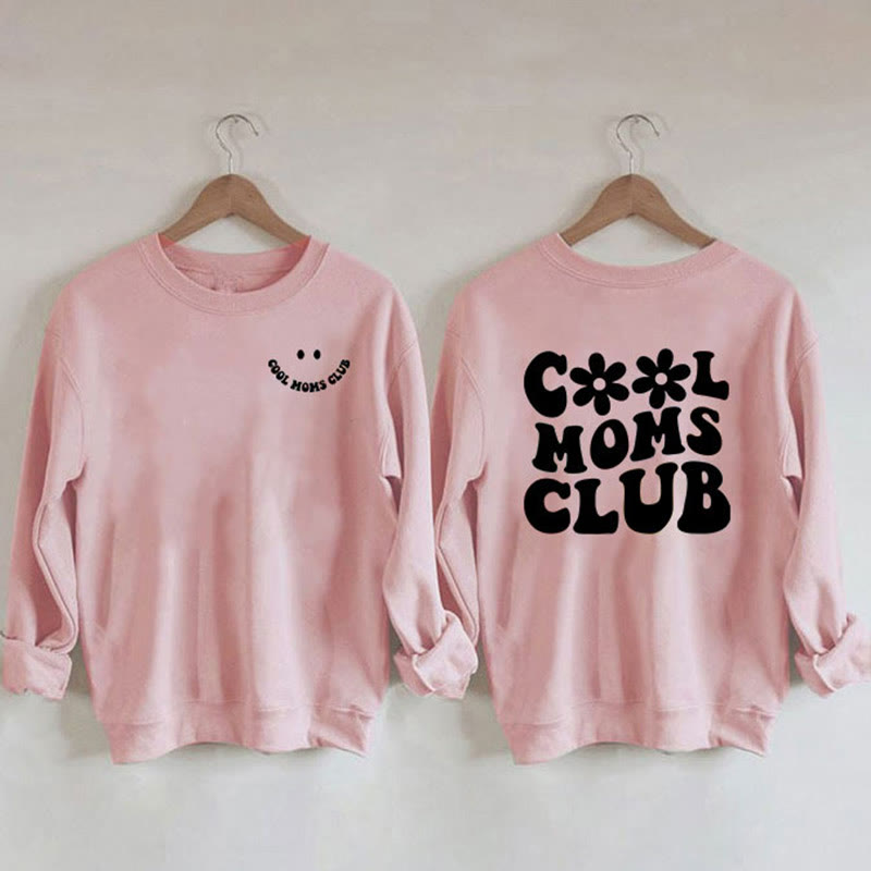 Sweatshirt mit „Cool Moms“-Print in Übergröße