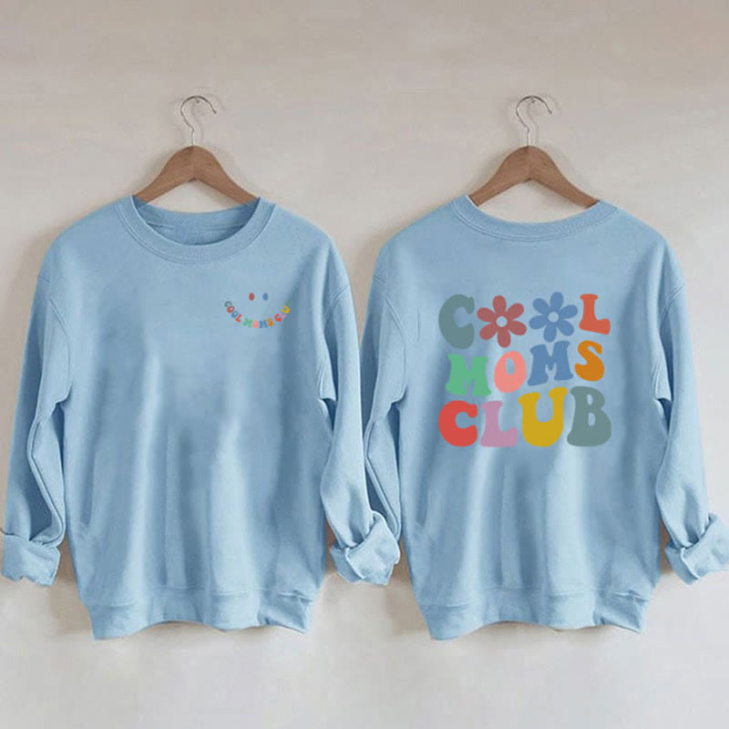 Sweatshirt mit buntem Text in Übergröße