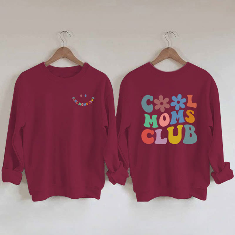 Sweatshirt mit buntem Text in Übergröße - Wein - 3XL - image 5