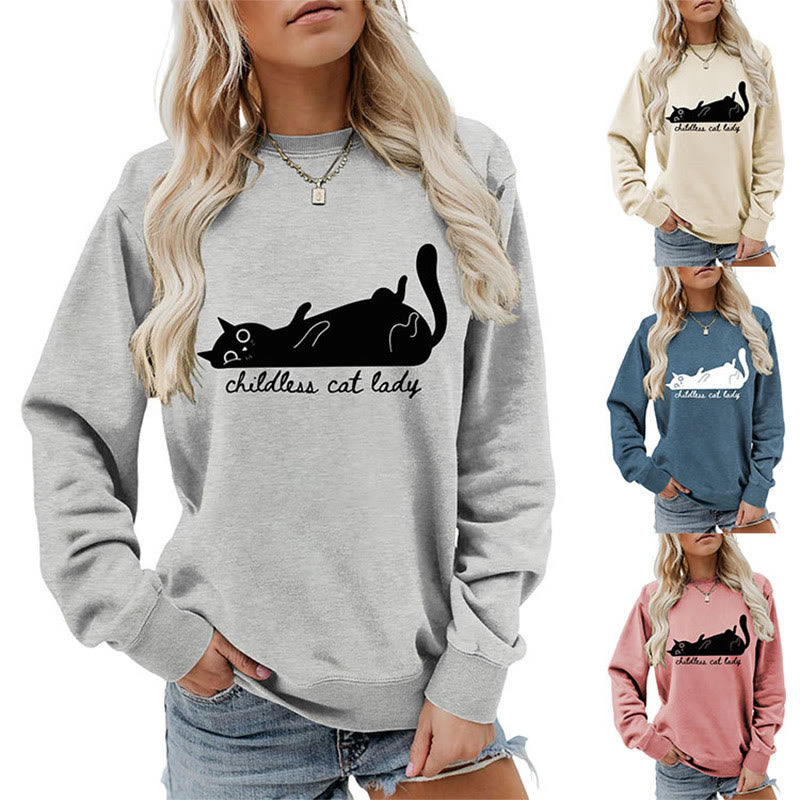 Süßes Katzen-Sweatshirt in Übergröße - image 1