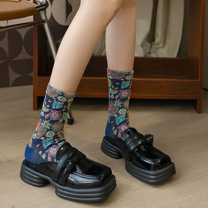 Viertelsocken mit Fruchtdruck (5 Paar) - image 3