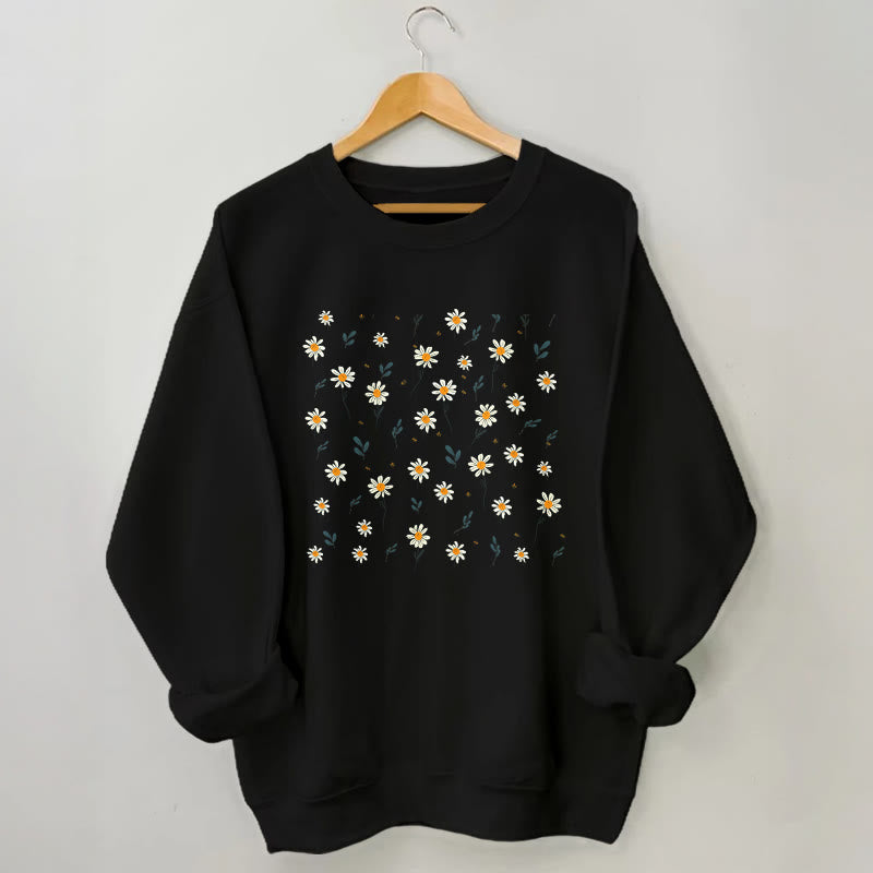 Daisy-Sweatshirt in Übergröße - Schwarz - 3XL - image 4