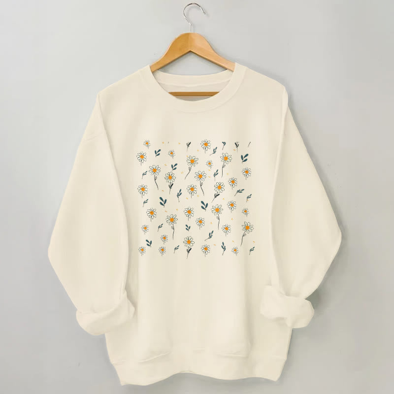 Daisy-Sweatshirt in Übergröße - Aprikose - 3XL - image 0