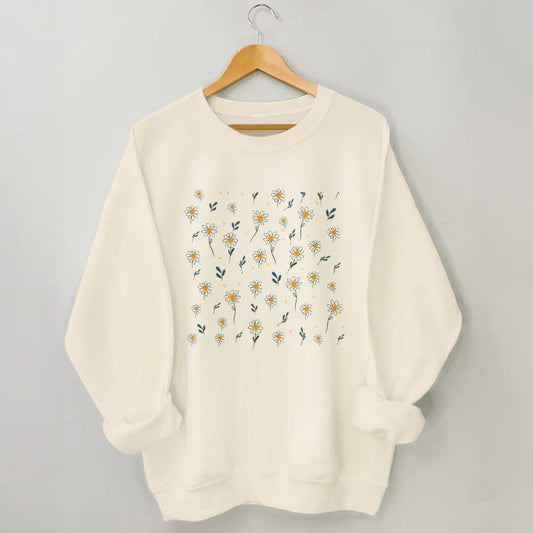 Daisy-Sweatshirt in Übergröße - Aprikose - 3XL - image 0