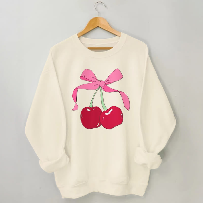 Sweatshirt „Big Cherry“ in Übergröße - Aprikose - 3XL - image 0