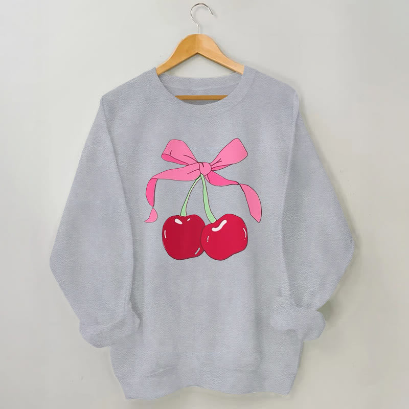 Sweatshirt „Big Cherry“ in Übergröße - Grau - 3XL - image 2