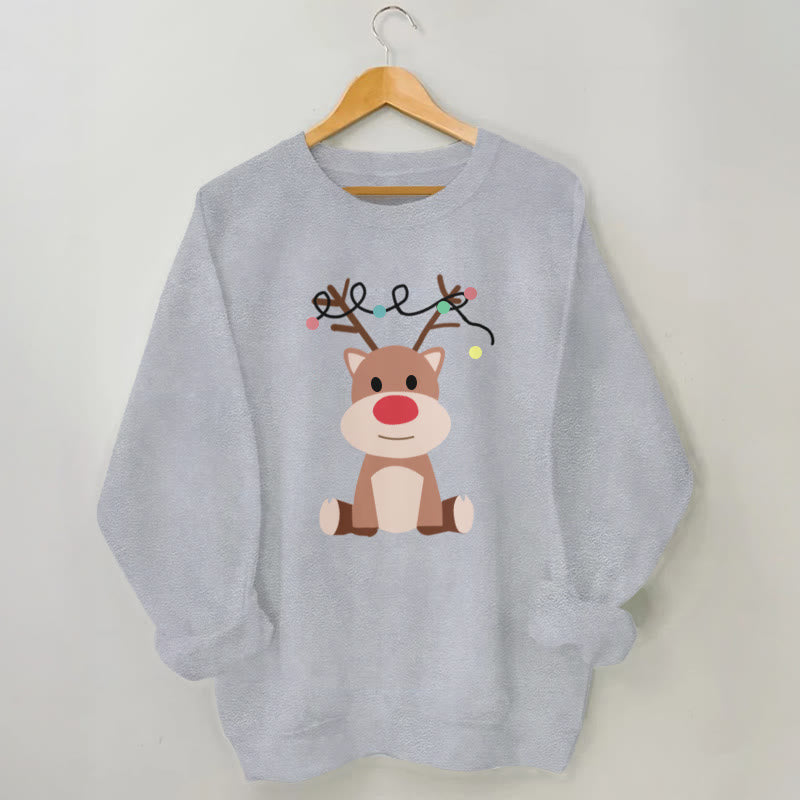 Elch-Sweatshirt in Übergröße - Grau - 3XL - image 1