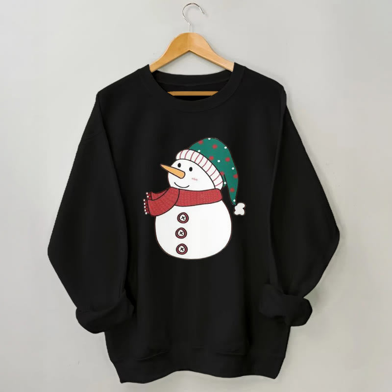 Schneemann-Sweatshirt in Übergröße - Schwarz - 3XL - image 2