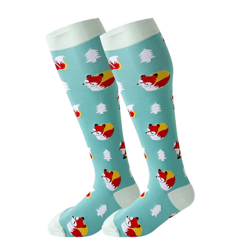 2XL-7XL Übergröße Penguin Fox Kompressionsstrümpfe (3 Paar) - Fuchs - 7XL - image 4