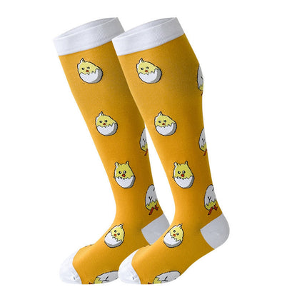 2XL-7XL Plus Size Yellow Series Kompressionsstrümpfe - Huhn - 7XL - image 3