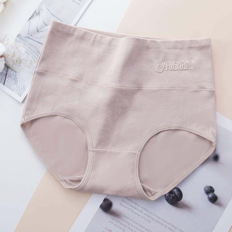 Dehnbare Höschen mit hoher Taille in Übergröße (4er-Pack) - Nackt - 5XL - image 13
