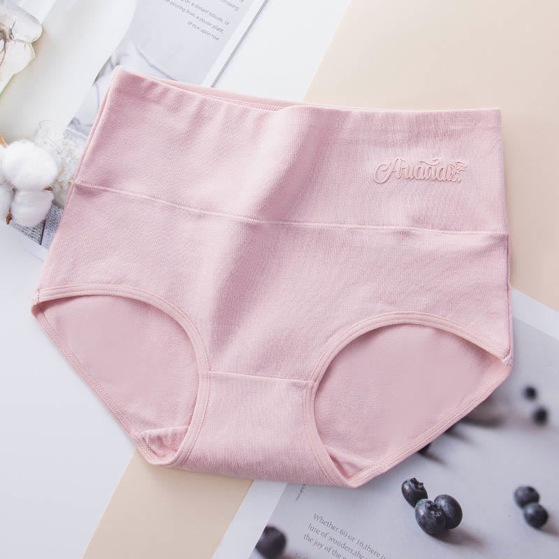 Dehnbare Höschen mit hoher Taille in Übergröße (4er-Pack) - Rosa - 5XL - image 11