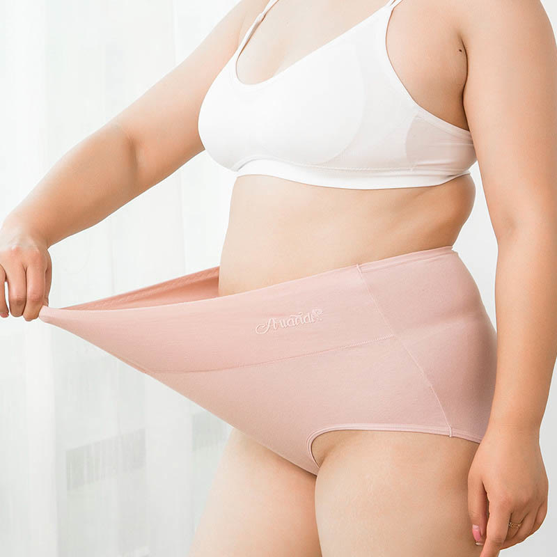 Dehnbare Höschen mit hoher Taille in Übergröße (4er-Pack) - image 3
