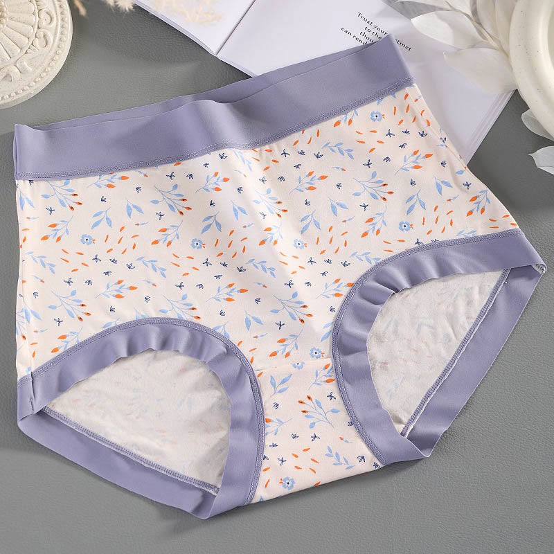 Elegante Höschen mit Blumenmuster (4er-Pack) - Lila - 3XL - image 9