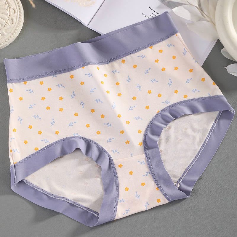 Elegante Höschen mit Blumenmuster (4er-Pack) - Hellviolett - 3XL - image 6