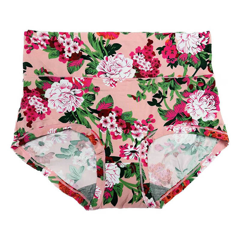 Höschen mit großen Blumen in Übergröße (4er-Pack) - Rosa - XL - image 5