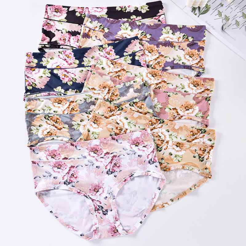 Höschen mit weichem Blumenmuster (4er-Pack) - image 4