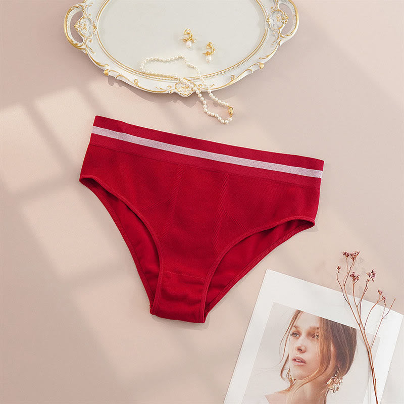 Atmungsaktive, nahtlose Slips (4er-Pack) - Rot - 4XL - image 6