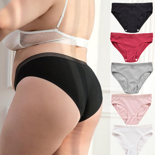 Slip mit Schleife in Übergröße (5er-Pack)