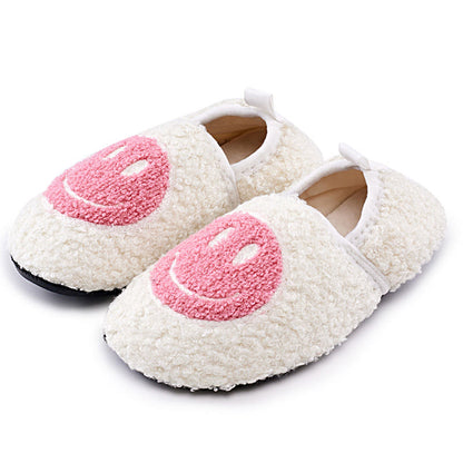 Rosa Hausschuhe mit Smiley-Motiv in Übergröße - Rosa - EU50-51 (US15-16) - image 0